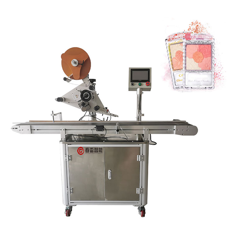 Automatic blush labeling machine