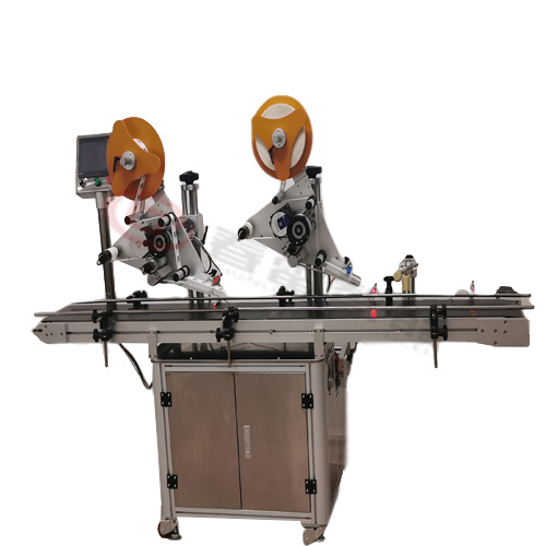 Automatic color box corner labeling machine