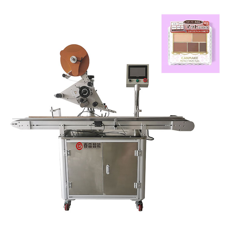 Automatic eye shadow labeling machine