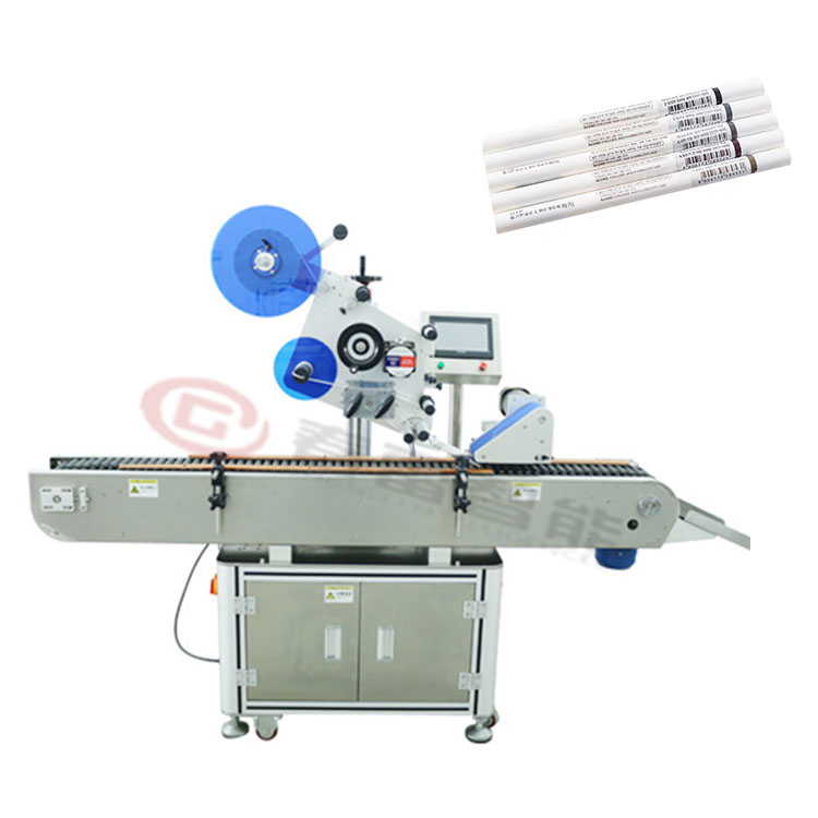 Automatic eyebrow pencil labeling machine