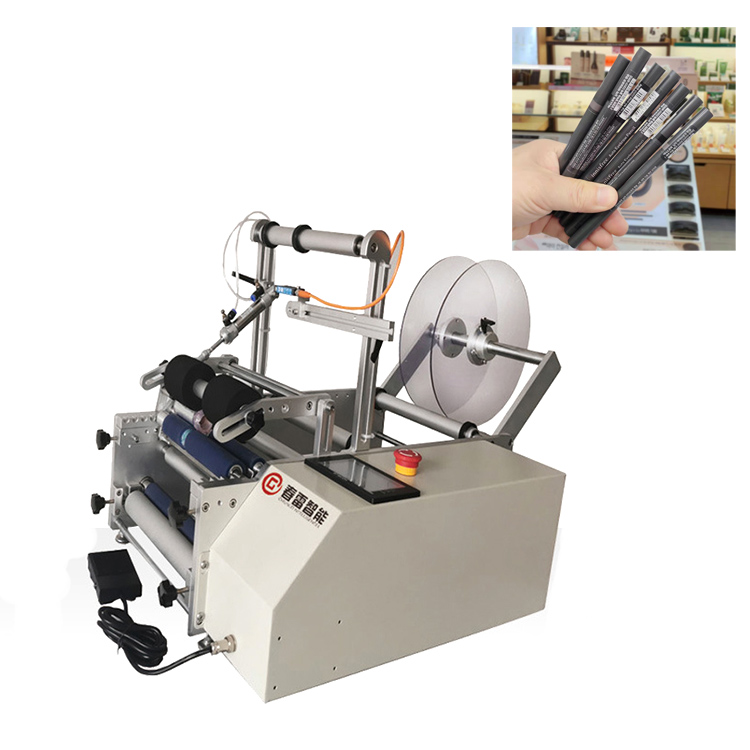 Semi automatic eyeliner labeling machine